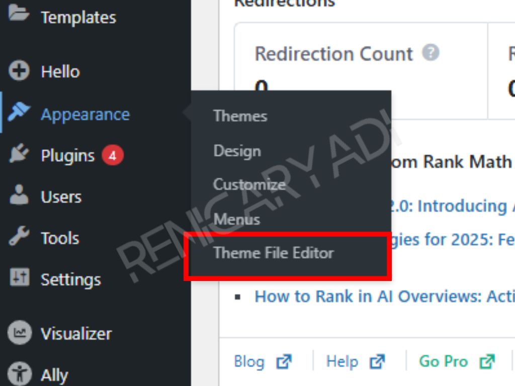 Cara Install Google Tag Manager via WordPress How to Install Renicaryadi.com-Step-3